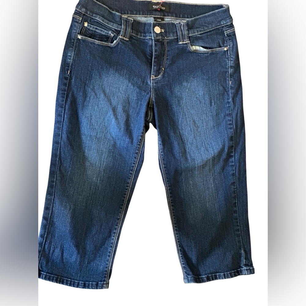White House Black Market Pedal Pushers Size 6 NWOT | Dark Blue Denim Crop Jeans